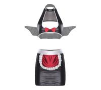 iiniim Femme Lingerie Ensemble Costume Lapin Bunny Girl Similicuir Teddy Lingerie Costume Femme Type B Taille unique