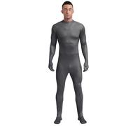 iiniim Homme Maillot De Corps Combinaison Manches Longues Justaucorps De Gymnastique Danse Fitness Musculation Bodystocking Jumpsuit Bodycon Gris Charbon XL