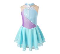 iiniim Robe Patinage Artistique Enfant Fille Robe De Danse Lyrique Moderne | Justaucorps Danse Classique, Soiree, Bal, Compétition, Justaucorps, Performance