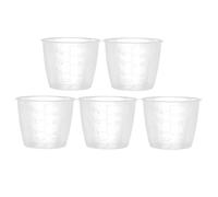 iiniim Tasses à Mesurer en PP Plastique Transparent 160ml pour Cuiseur de Riz Outils de Mesure Coupe Graduée Verres Doseurs Liquide Fournitures de Cuisine 2/5/10 Pièces Clair 5Pcs 160ml