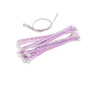 IINKUEYK 10Pcs XH2.54 XH 2.54mm 2/3/4/5/6/7/8/9/10/12 Pin Female Terminal Cable JST Wire Connector Single/Double Head Red White Line (10CM,Double Head_10P)