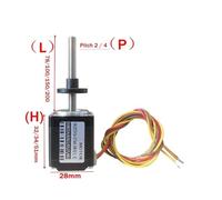 IINKUEYK 20/28MM Threaded Screw Shaft Step Electronic Starter Linear DC 12V-24V NEMA8 NEMA11 Screw Electronic Starter (28MM Through Motor,H51 2P 150L)