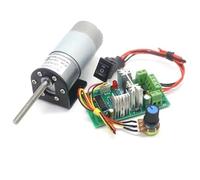IINKUEYK 50MM Threaded Screw Long Shaft 37-545 DC Reduction Gear Electronic Starter 12V 24V High Torque Speed Regulation Automation Electronic Starter (A Set,24V 200rpm)