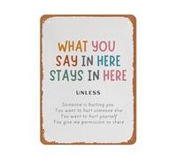 IINKUEYK Ethical Practice Sign Confidentiality Metal Wall Decor Minimalist Style for Safe Professional Office 8 X 12 in