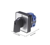 IINKUEYK LW26-20 C02/1 on/Off Rotary Cam Switch 2 Position 2 Poles 4 Terminals 220V 20A for Electronic Starter Water Pump Machine Tool Power