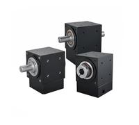 IINKUEYK Right Angle Commutator Gearbox 90mm Size Flange and 19mm Input Shaft for 80ST Or 90ST servo Electronic Starter (NS90,Ratio 4-1)