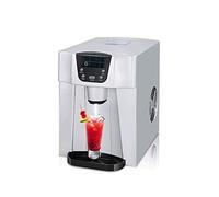 IIPOSAQQ Ice Cube Maker 100 W 2 en 1 Distributeur d'eau portable en acier inoxydable avec écran LED et fenêtre transparente 9 Ice Cube pour 7-9 minutes 15