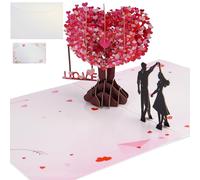 IIRC Carte de mariage pop-up 3D avec enveloppe - Carte pop-up 3D - Carte d'anniversaire de mariage - Carte de Saint-Valentin - Carte 3D - Carte d'anniversaire de mariage
