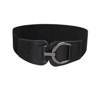 IISEEUU Grosse Ceinture Femme pour Robe Ceinture Large élastique en Faux Cuir for Femmes, Vintage, Boucle, Couleur Unie, Corset de Taille, Ceinture Amincissante
