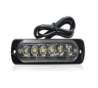 IITA Clignotant Latéral 1 Feu Stroboscopique LED Camion Feu Signalisation Police 6 SMD Clignotant Latéral Barre Lumineuse Remorque Voiture Feu Signalisation Ambre 12V 24V(BLANC)