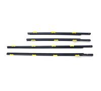 IITA Joints Portes fenêtres Lot de 4 Joints étanchéité Caoutchouc Porte extérieure Voiture pour CR-V 2002 2003 2004 2005 2006 Bande étanchéité étanche Pression Voiture Joint Fenêtre Voiture