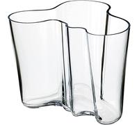 Iittala Alvar 1007041 Aalto Vase en Cristal Transparent en Forme de Vague 16 x 20,8 cm