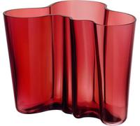 iittala Vase Alvar Aalto 160mm cranberry rouge LxH 20,8x16cm