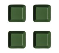 Iittala Assiette carrée Teema Vert forêt. 12x12 cm. lot de 4
