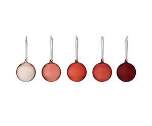 Iittala Boule de Noël Iittala 80 mm lot de 5 Rouge