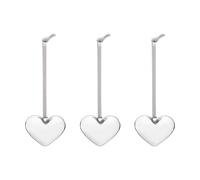 Iittala Cœur en verre Iittala Miroir. 5 cm. lot de 3