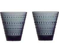 Iittala Kastehelmi verre - 30cl - gris foncé - 2 pièces 1057030