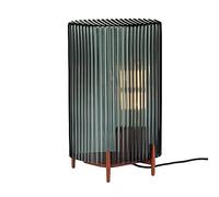 Iittala Lampe grise, terre cuite/revêtement par poudre, largeur x hauteur : 20,5 x 34 cm, avec interrupteur.