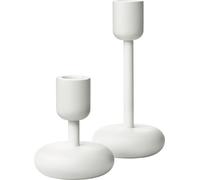 Iittala Nappula set de bougeoirs - 107 mm + 183 mm - Blanc - 2 pièces