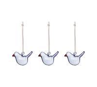 Iittala Oiseau en verre Iittala Bleu clair. mini. lot de 3