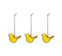 Iittala Oiseau en verre Iittala Jaune. mini. lot de 3