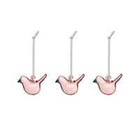 Iittala Oiseau en verre Iittala Rose. mini. lot de 3