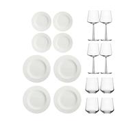 Iittala Set de démarrage dîner Essence & Dots 32 pièces - Blanc crème