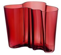 Iittala Vase Aalto 160 mm Rouge en Verre