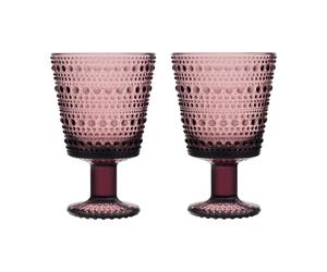 Iittala Verre à eau sur pied Kastehelmi 26cl lot de 2 Callune