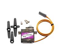 Iiunius Lot de 10 micro servomoteurs numériques SG90 à engrenage métallique 12 g pour modèle d'avion télécommandé, voiture, hélicoptère, robot, équipement de plongée, modèle de course