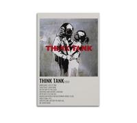 IIWERUW Blur - Poster de Think Tank - Impression sur toile esthétique - Poster vintage avec musique et films - Peinture décorative pour salon, chambre à coucher - 40 x 60 cm - Style sans cadre
