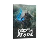 IIWERUW Godzilla Minus One2 Poster mural sur toile esthétique avec couverture vintage avec musique et films - Peinture décorative pour salon, chambre à coucher, 20 x 30 cm - Style cadre