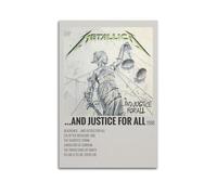 IIWERUW ... Poster et Justice for All - Impression sur toile - Esthétique - Poster vintage avec musique et films - Peinture décorative pour salon, chambre à coucher - 50 x 75 cm - Style sans cadre