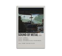 IIWERUW Sound of Metal Poster Art Mural Toile Couverture Esthétique Affiche Musique Vintage et Films Peinture Décorative pour Salon Chambre 20x30cm Style Sans Cadre