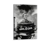 IIWERUW Steve McQueen Poster mural sur toile esthétique avec couverture vintage musicale et films - Peinture décorative pour salon, chambre à coucher - 30 x 45 cm - Style cadre