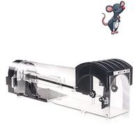 IIWEY Piège à souris sans cruauté - 32 cm - Élargi - Pour souris et rongeurs - Ne tue pas les souris - Adapté aux animaux domestiques et aux enfants - Comme une vraie souris à domicile (noir)