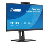 iiyama 24" IPS-panel 1920x1080 Windows Hello Webcam 5MP Autofocus Support de hauteur réglable 15cm 4ms 250cd/m2 Haut-parleurs HDMI DP