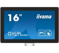 IIYAMA 39,5Cm (15,6") TF1615MC-B1 16:9 M-Touch VGA+HDMI+DP Retail [EEK: E]