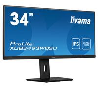 IIYAMA 86,7Cm (34") XUB3493WQSU-B5 21:9 2xHDMI+DP+2xUSB I Retail [EEK: F]