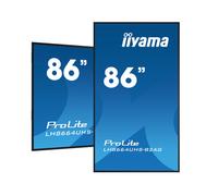 Iiyama, 86 inch IPS panel, 4K UHD, 3840x2160, 8ms, 24/7, 500 cd/m2, 1200:1, 3x HDMI, USB (2x 2.0), landscape/portrait, speakers, LAN (RJ45), RS-232c, VESA 800x600, Wi-Fi module, Android 11 OS, iiSigna