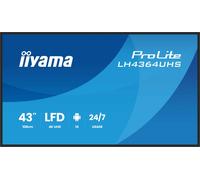 iiyama DS LH4364UHS-B1AG Moniteur de présentation 43", 4K VA LED, USB-C, iiSignage² (CMS), iiControl (DMS), iiShare, 24/7