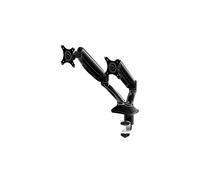 iiyama DS3002C-B1 Support Bureau Double Écran 2x(10"-27") VESA 75/100mm, Inclinaison -85/+15°, Pivot 360°, Rotation 100°, Charge 5kg, Noir