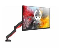 iiyama Support de bureau DSG3001C-R1 – bras pneumatique articulé pour gaming, LED, 17–30" Noir/Rouge