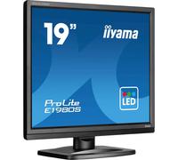 iiyama ProLite E1980S-B1 - Écran LED - 19" - 1280 x 1024 @ 75 Hz - TN - 250 cd/m² - 1000:1 - 3 ms - HDMI, DisplayPort - haut-parleurs - noir mat Noir mat