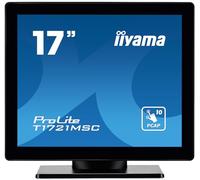 iiyama Ecran 17 Dalle TN Tactile PCAP 10 Points Conception sans Cadre 1280x1024 VGA HDMI USB 5ms 250cd/m² T1721MSC-B2