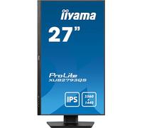 iiyama Ecran 27 Noir Dalle IPS 1ms Ultra Mince 2560x1440 100Hz 16:9 250 CD/m² HDMI DP HP 2x2W VESA 100x100 15cm Pied réglable en Hauteur + Pivot TCO