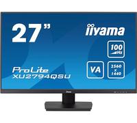 Iiyama Ecran 27 Ultra Mince Dalle VA 1ms 2560x1440 16:9 100Hz 250 CD/m² 1xDP 1xHDMI 1xDisplayPort 2xUSB HUB HPs TCO / XU2794QSU-B6
