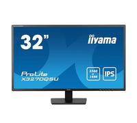 Iiyama Ecran 31,5 Noir 3ms Dalle IPS 2560x1440 100Hz 250 CD/m² 2xHDMI 1xDisplayPort 3xUSB HUB (3.2) HPs VESA 100x100 X3270QSU-B1