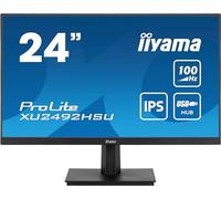 iiyama Ecran Prolite XU2492HSU-B6, 23,8" Ultra Mince, Dalle IPS, 1920x1080 @100Hz, 0.4ms, 250 CD/m², 1300:1, Haut-parleurs, 1xHDMI, 1xDisplayPort, USB-HUB (x4), TCO