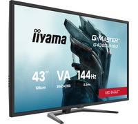 iiyama G-Master G4380UHSU-B2 43" VA, 144 Hz, 0,3 ms (MPRT), 4K UHD, FreeSync Premium, 2 x HDMI 2.1/DP/USB/USB-C (7,5 W), 2 x Haut-parleurs 7 W, télécommande